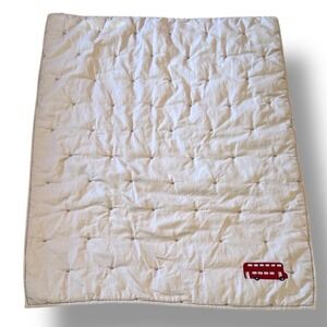 Restoration Hardware Baby & Child Linen Quilt Blanket Bus Nursery  Toddler Kids